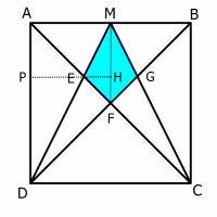 Kite in a Square - Similar Figures approach