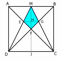 Kite in a Square - Pythagoras approach