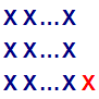 A number which is one more than a multiple of 3 can be represented as 3 lots of X X ... X, except the last one has an extra X. Each X represents 1.
