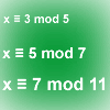 The Chinese Remainder Theorem